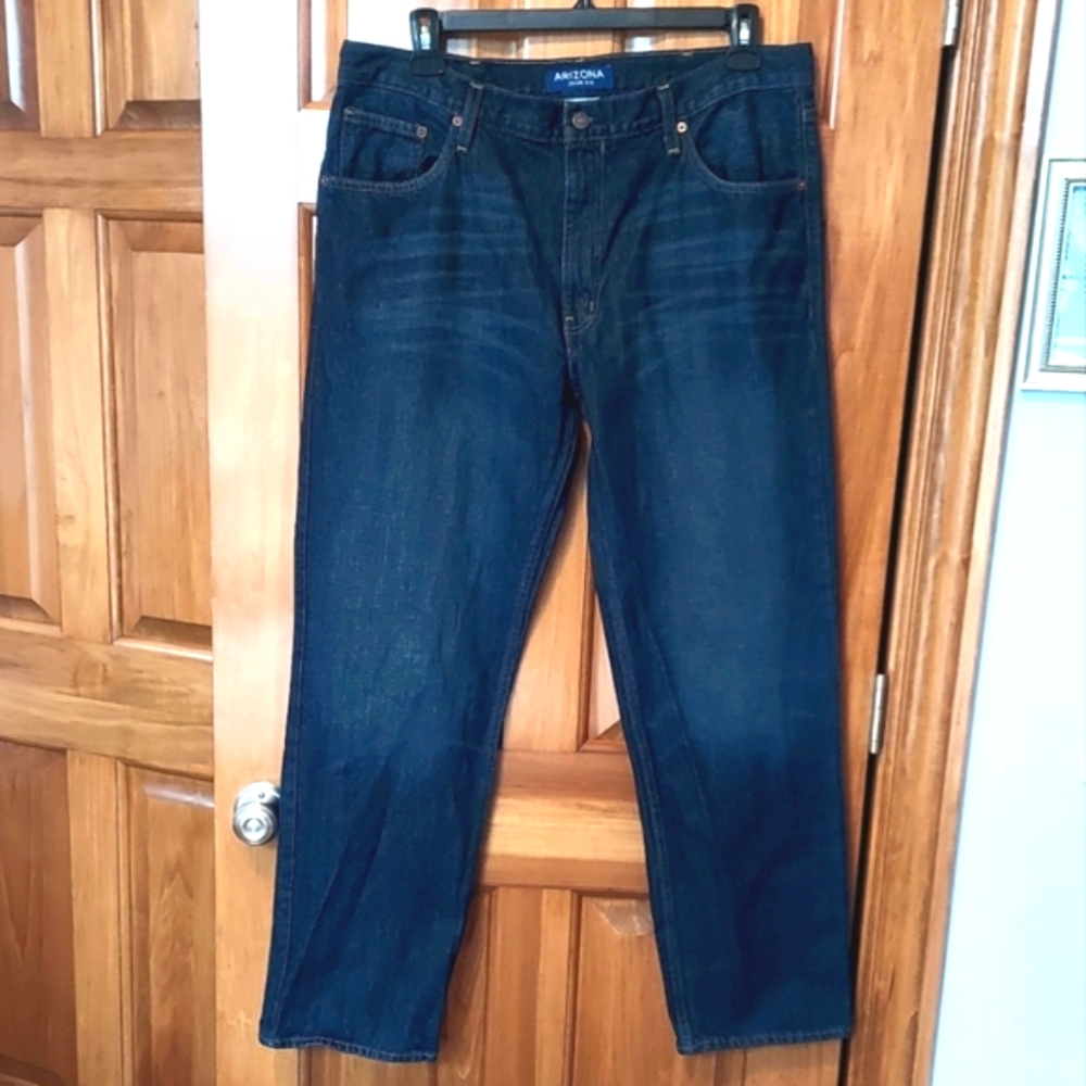 Arizona Jean Company Men's Straight Jeans - Dark Blue